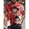 New Men's Cool Tattoo Girl Graphic T-Shirts Street Trend 3D Print Personality Anime Tees Summer Women Short Sleeve Tops