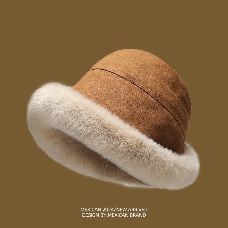 

Entity монополия высококачественная шляпа женская осень и зима теплая плюшевая панама зимняя защита ушей универсальная плюшевая шляпа-ведро One size