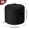 Fire Pit Cover Waterproof Outdoor Round Fire Pit Cover Weatherproof Oxford Fabric Protector For Barbecue Bonfire Grilling