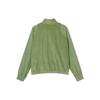 Nike Solid Color Logo Corduroy Full-Length Zipper Stand Collar Jacket Women jackets Green DQ6929-334