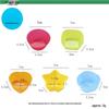 Set di 7 stampi per torte in silicone da 7 cm: Forme di Stella, Cuore, Quadrato, Fiore