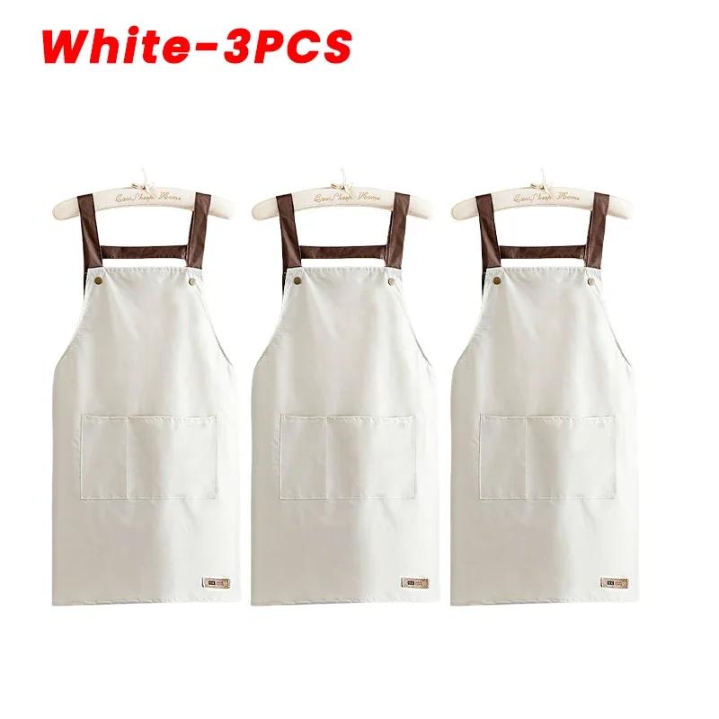 Multipurpose Waterproof Oilproof Kitchen Apron For Cooking Grilling Adult Work Smock Catering Industry Simple Chic Design