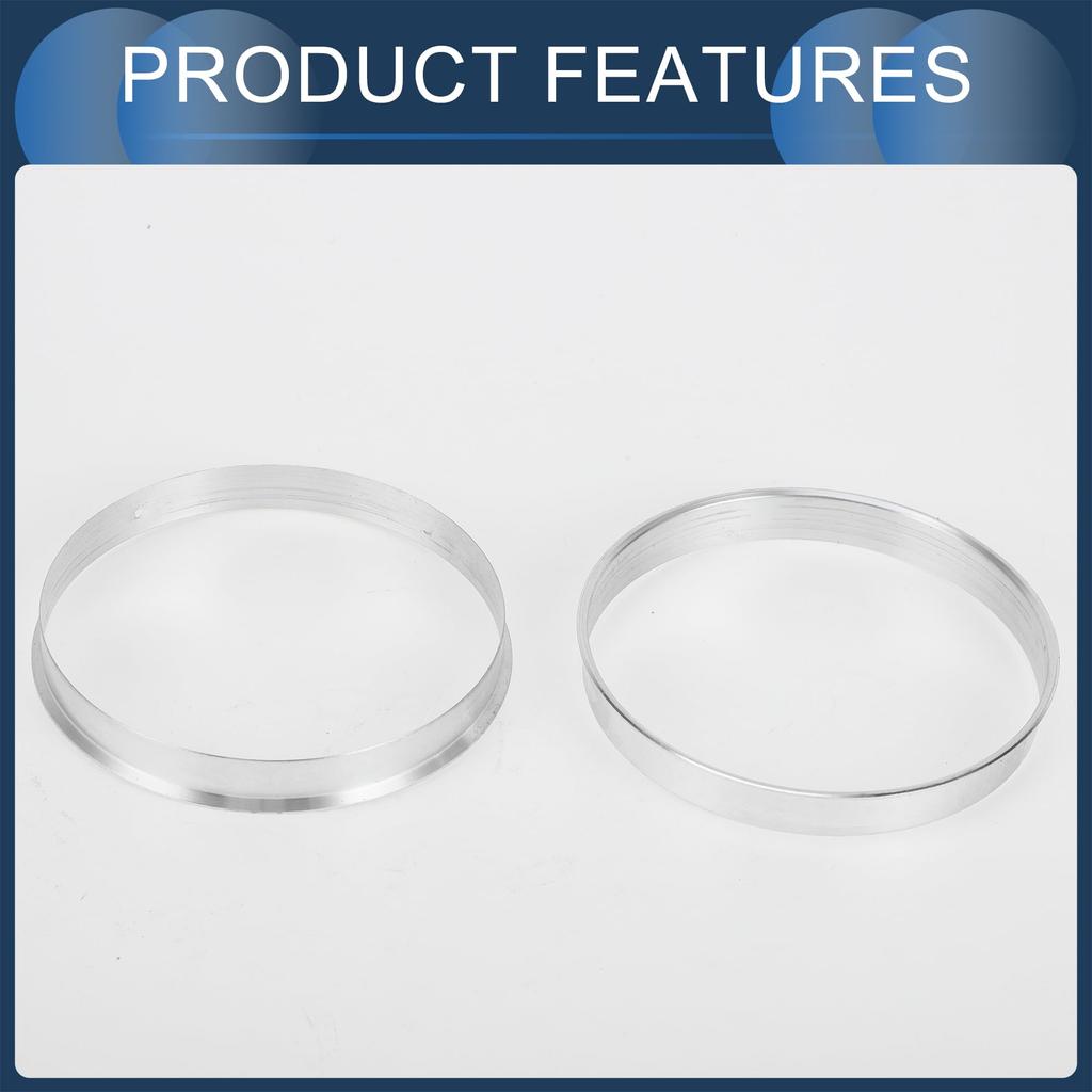 INFINAUTO Hub Centric Rings 72.56mm Inner to 73.1mm Outside Diameter Vehicle Wheel Hub Rings Aluminum Alloy 4pcs