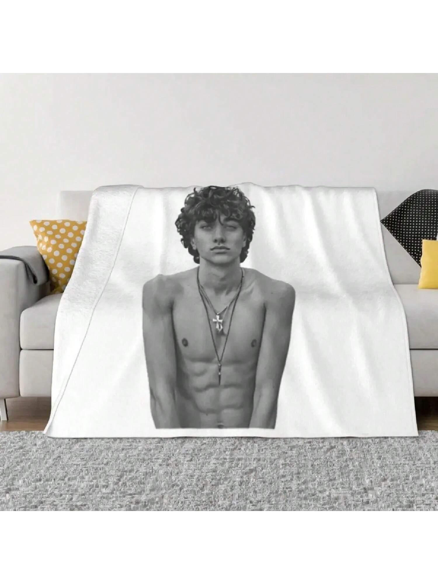 Jeremiah Fisher (2) Throw Blanket Cute Plaid Decorative Sofa Soft Fluffy Blanket 75X95CM