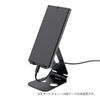 Nakabayashi Aluminum Stand for Tablets and Smartphones Compatible with Switch 2 Black Z0718