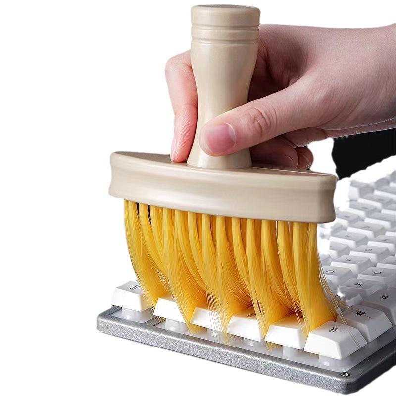 Soft Bristle Groove & Crevice Keyboard Cleaning Brush - Multifunctional Dust Removal Tool