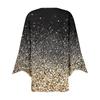 Women's Shirt Blouse Outerwear Print 3/4 Length Sleeve Casual Holiday Basic Button Tops