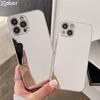 Luxury Plating Silver Golden Make Up Mirror Phone Case for iPhone 15 11 12 13 14 Pro Max X XR XS 7 8 Plus Hard Shockproof Cover