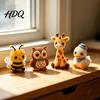 Mini Dog Collectible Set Tiny 3D Beaded Animal DIY Kit with Instructions Easy Beading Office Decoration Crafts 4 Cute Designs Themed Beadwork
