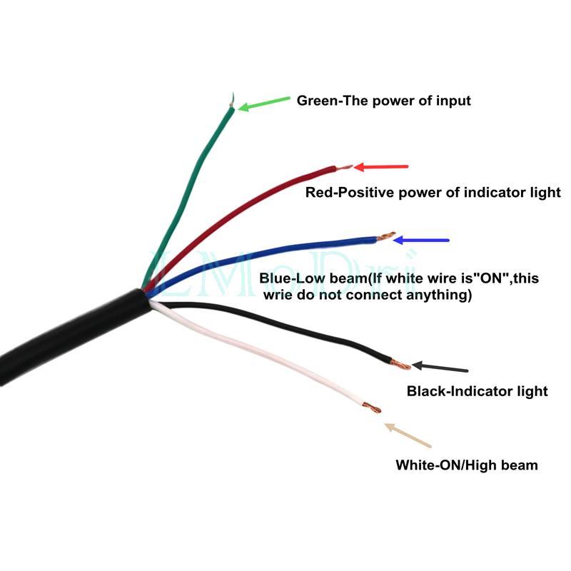 LMoDri Motorcycle Switch 22mm Handlebar Switches Headlight Hazard Brake Fog Light ON-OFF Aluminum With Indicator Modified