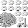 180PCS Flat Design Stainless Steel Sealing Gasket Sump Plug Washer  Kitchen Applications