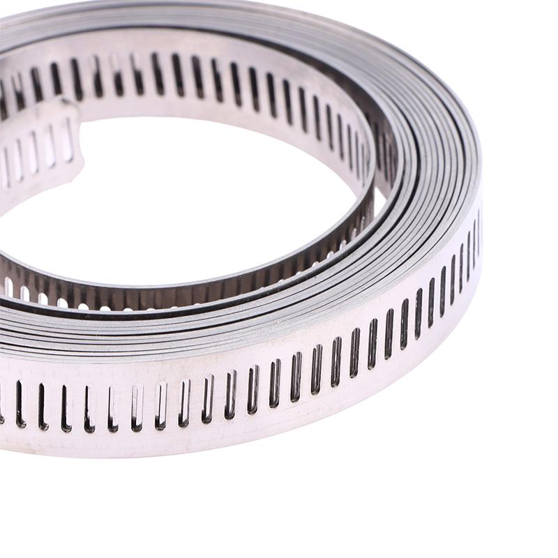 304 Edelstahl Schlauchschellen Band Sortiment Kit DIY Verstellbar Große Schneckenradklemmen Befestigungselemente Kraftstoffleitung