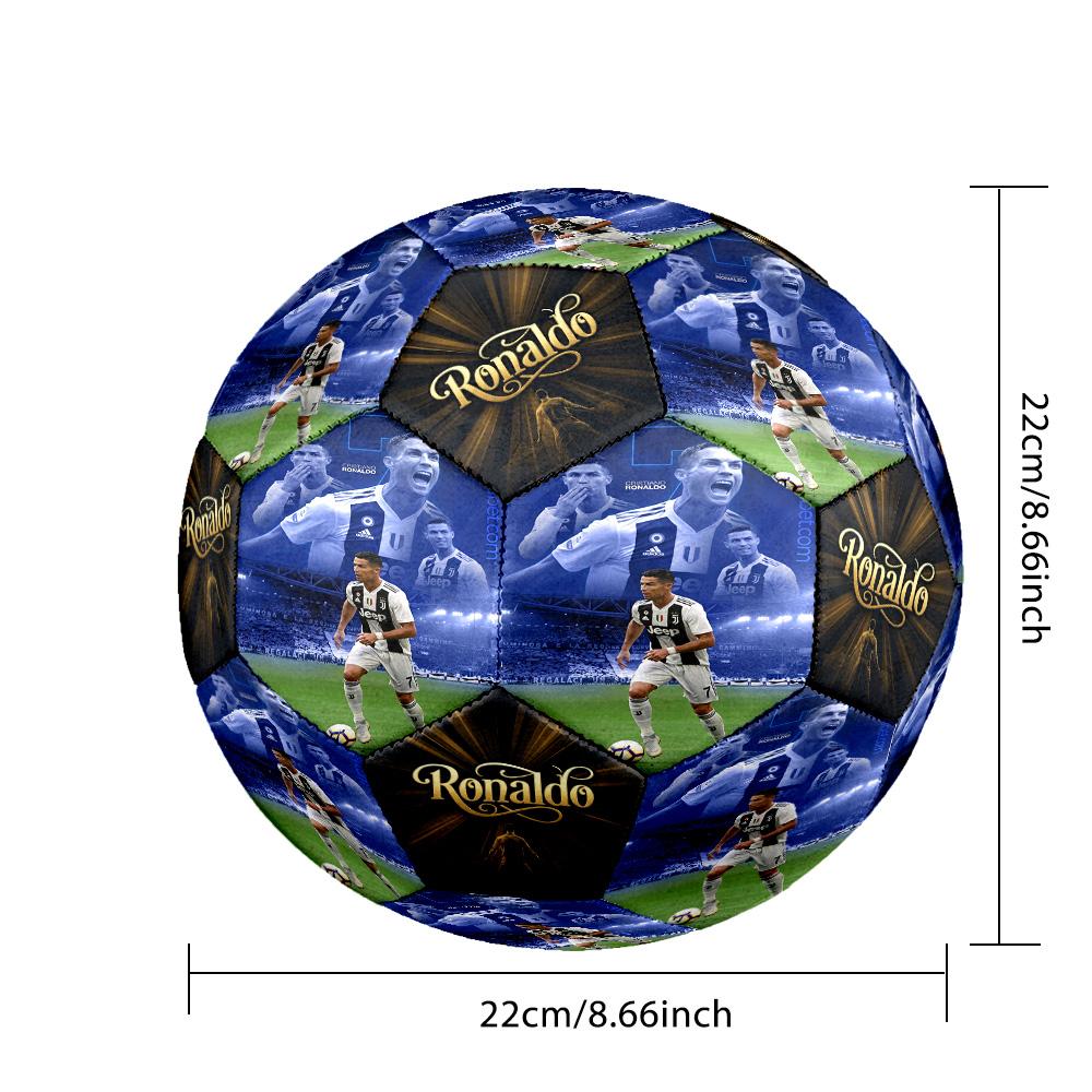 Ronaldo's Juventus Celebration Size 5 Soccer Football Machine-Stitched Indoor/Outdoor Training and Matches Soccer Accessory
