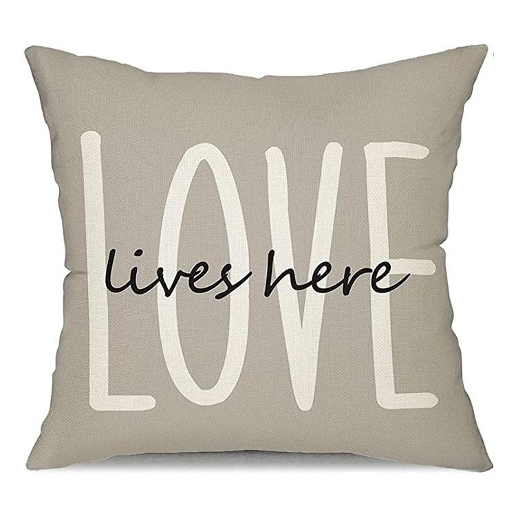 Flax Popular Pillowcase Nordic Home Decoration Pillow Office Car Cushions