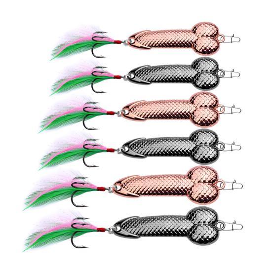 MUQZI Sports Accessory Outdoor Fishing Lure Bright Metal Simulation Fish Hard Bait Tackle with Hook