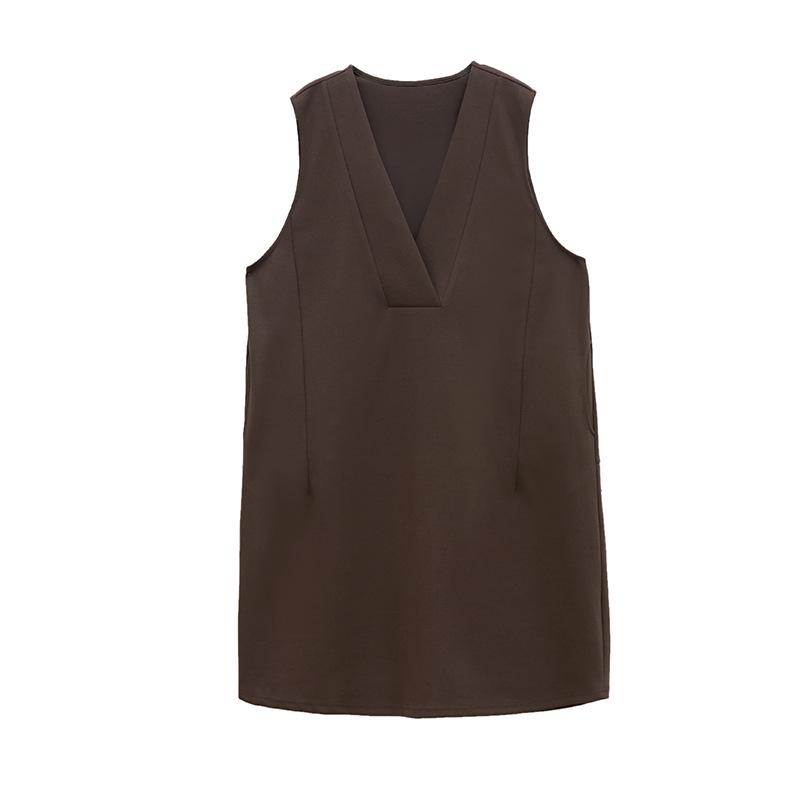 2024 French Chic Sleeveless Vest Dress: Plus Size Mother's Spring & Autumn Fashion