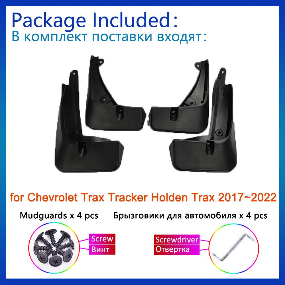 4x MudGuards for Chevrolet Trax Tracker Holden Trax 2017~2022 Accessories 2018    Car Mudflaps Splash Guards