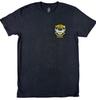 Volcom Stone Vintage 1991 True To This T-shirt Graphique Noir Jaune Crâne Ailes T-shirt Unisexe