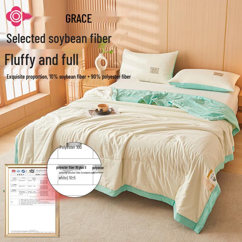 

Jeliya Class A Antibacterial Soy Fiber Summer Quilt