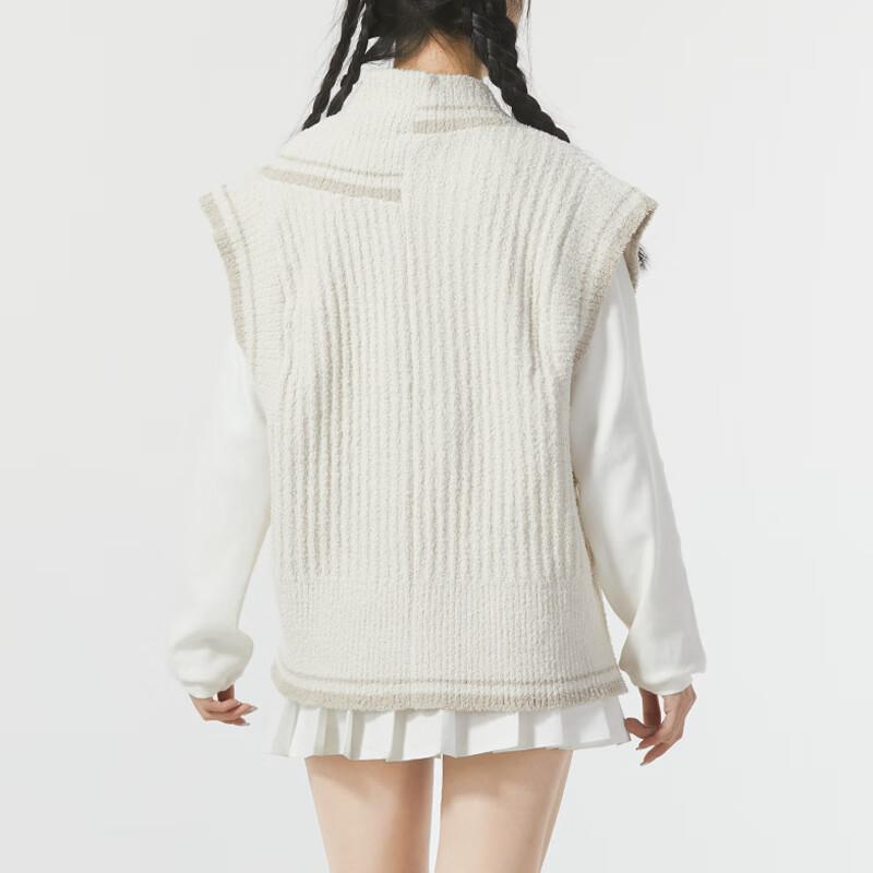 Nike Color Block Loose Fit Outdoor Knit Vest Women Tops Beige FN1887-104