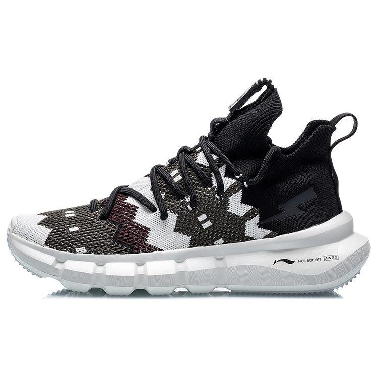 Neil Barrett X Li Ning Essence 2.3 Vintage Basketball Shoes Men's Mid Top Black/White AGBQ121-2