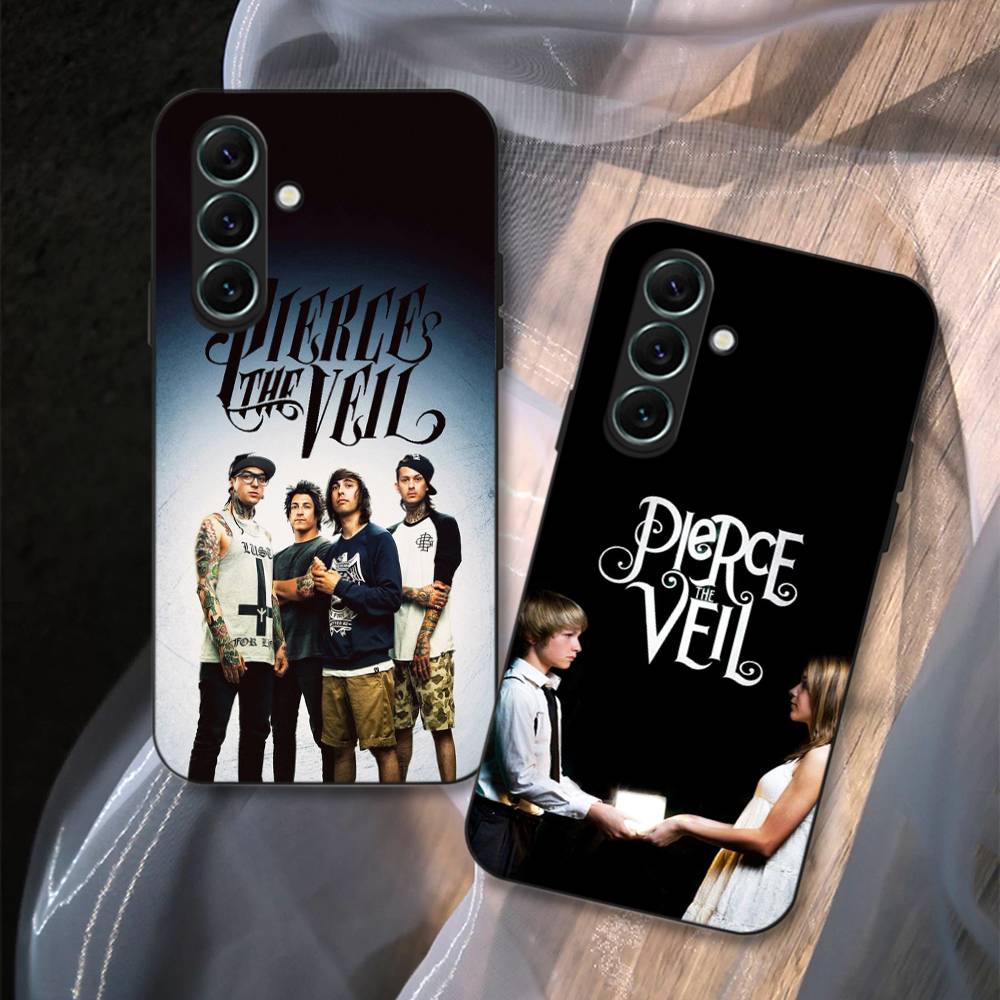 P-Pierce The Veil Band Phone Case For Samsung S 24 fe 25 Ultra plus 20 lite 21 30 22 23 24 22 Ultra 5G Fundas