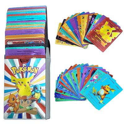 55Pcs Gold Foil Assorted Cards Pokemon Cards Collection H35
