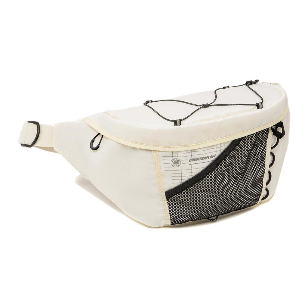 New LiNing CF Polyamide One Shoulder Crossbody Fanny Pack Regular Unisex Ivory ABDU173-4