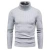 Men’s Slim Fit Mock Neck Pullover Knit Sweater
