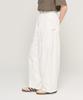CARGOBROS FOR WOMAN Balloon String Wide Cotton Pants (White)