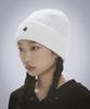 Damiswi Cross Metal Symbol Beanie_Ivory