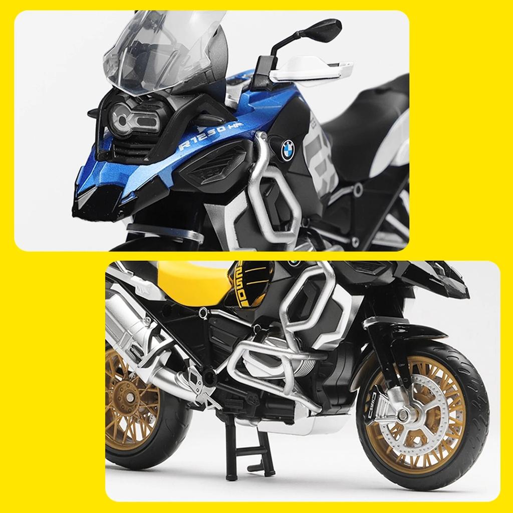 1/12 Scale BMW R1250 GS Alloy Die-cast Car Motorcycle Model, Toy Gift Giving, Die-cast Static Motorcycle Model