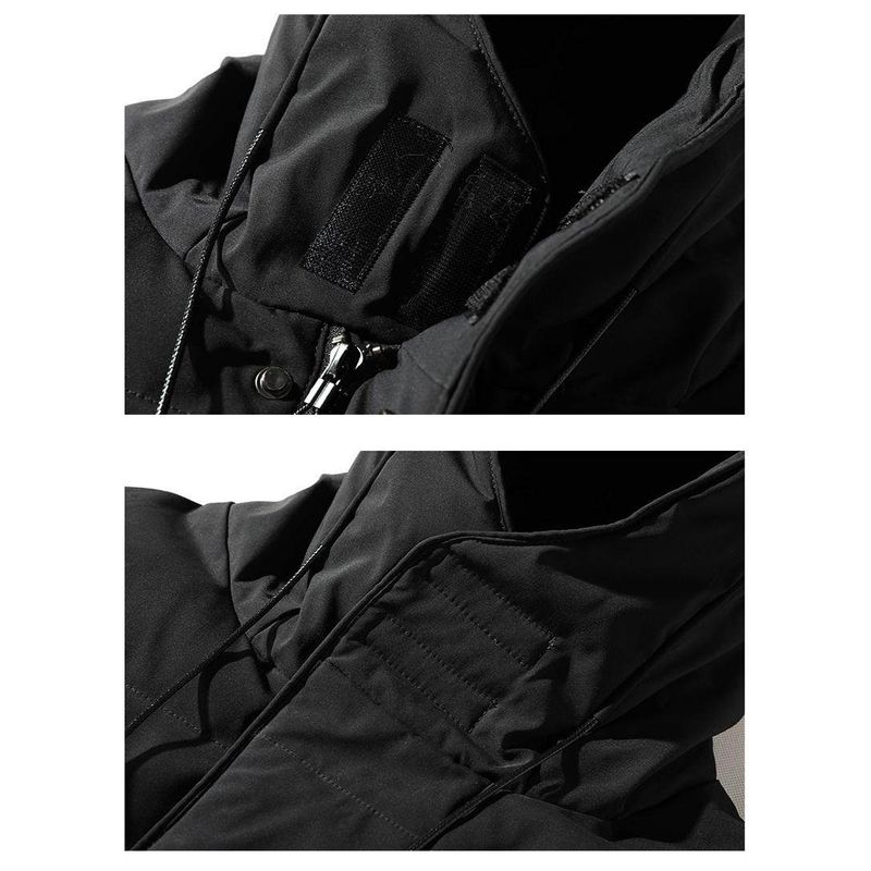 Autumn New Arrival Mid Length Long Length Hooded down Jacket Boys plus Size plus Size Overweight Man Overcoat Heattech Super Thick Bread Coat