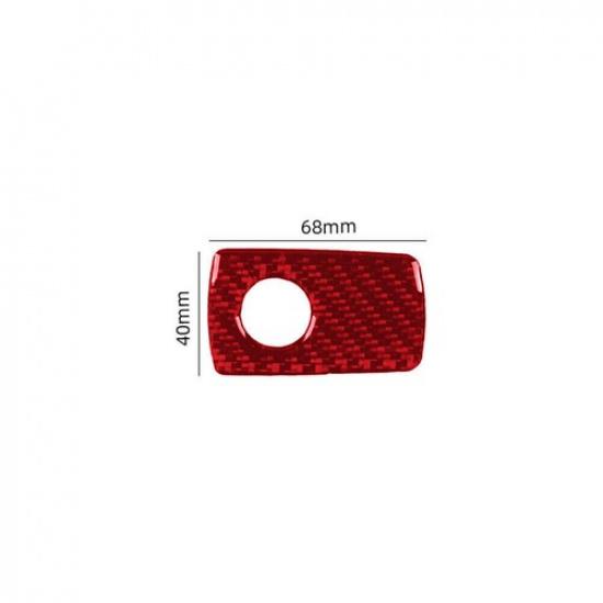 Red Carbon Fiber Glove Box Handle Cover Trim For Toyota Supra A90 -