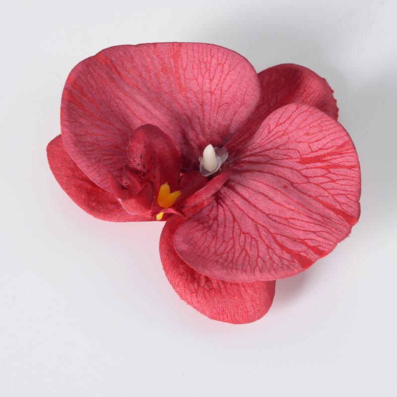 5pcs Simulated Film Butterfly Orchid Flower Head Petals Flower Accessories Headwear Hairclip Handmade Wedding Gift Decoration