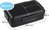 Skater Bento Leak with Integrated 1 Large Black Box, Antibacterial, Proof, Dividers, Packing, Fluffy, Tier, 850ml, Capacity, PALT9AG-A