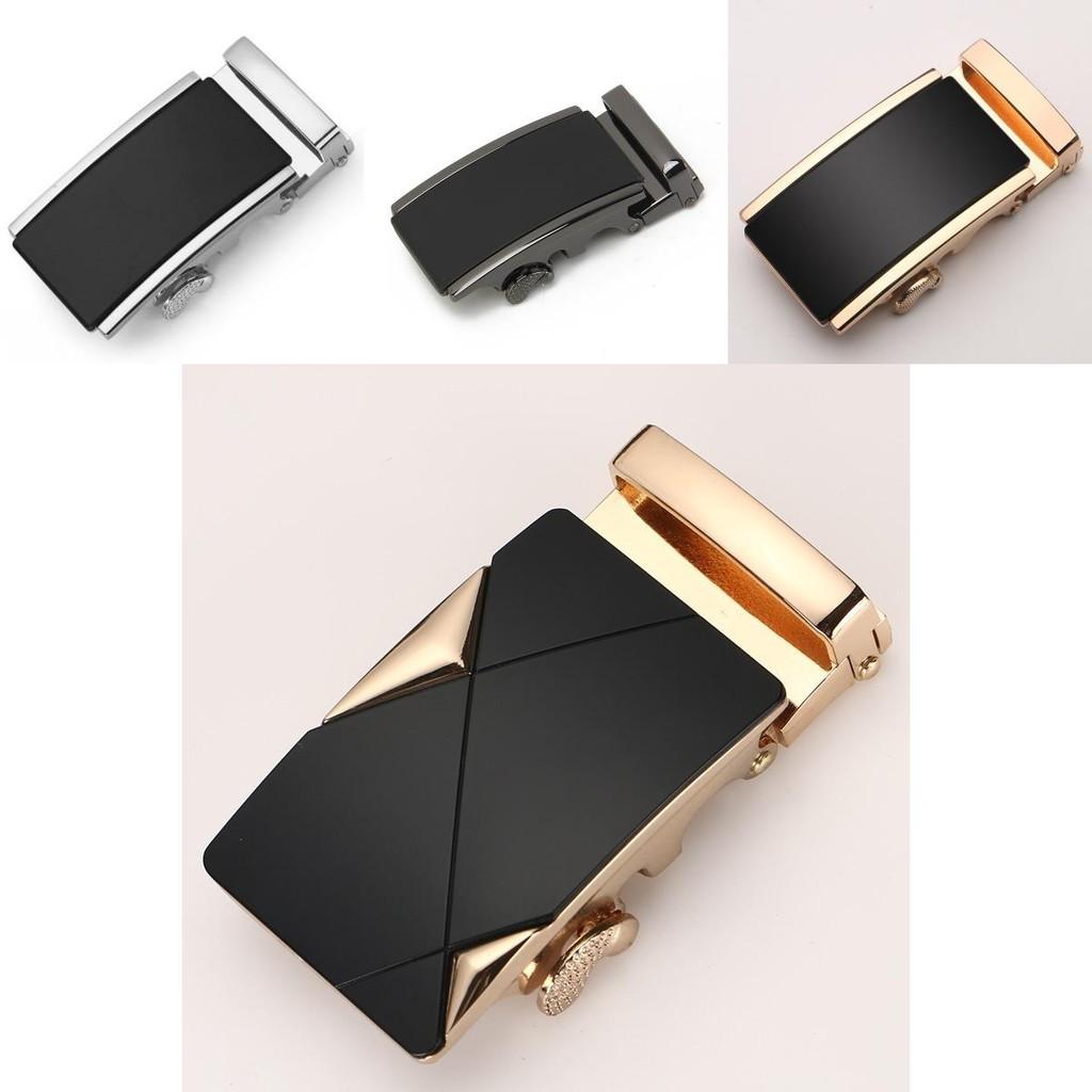 Mens Fashionable 35cm Automatic Buckle Waist Belt Durable Metal Design For Business Casual Or