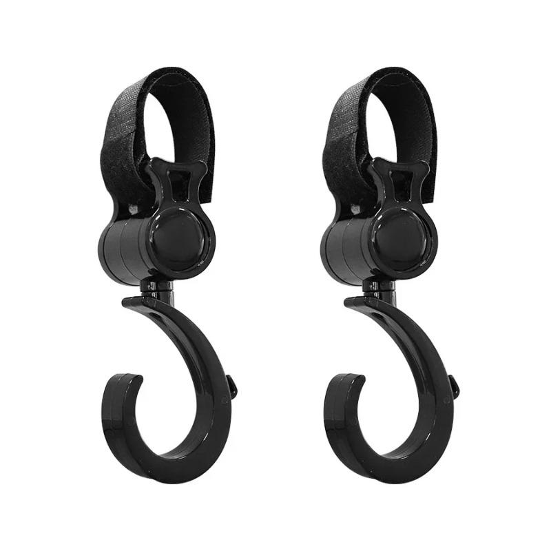 

2PCS Baby Bag Stroller Hooks Infant Organizer Bag Hanger Stroller Accessories Large Hook Shopping Prop Multifunction Pram Hook