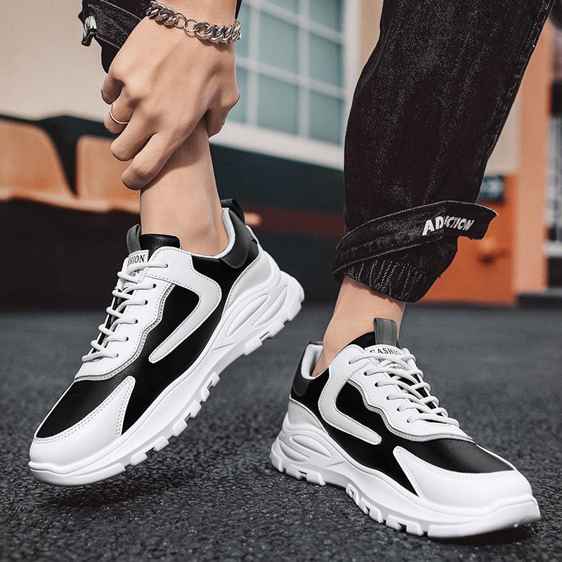 comfortable leather trainers