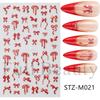 1PC Instagram-worthy Miniature Cartoon Aurora Ribbon Bow Nail Sticker, Nail Art Sticker, Holiday Gift