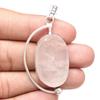 Necklace Rosequartz Drusy Gemstone Gift For Her Jewelry 2.25"
