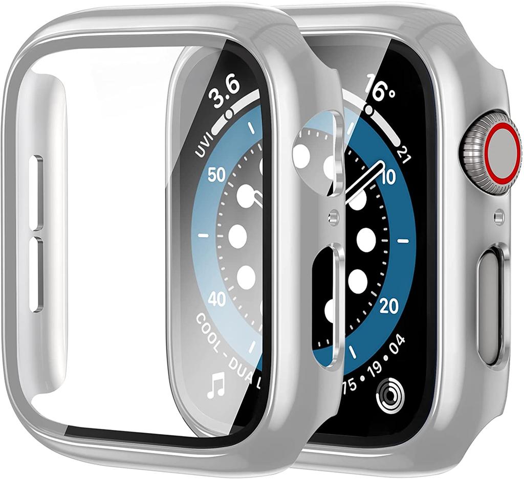 Glas+Abdeckung Für Apple Watch 9 Hülle 45mm 41mm 44mm 40mm 42mm 38mm Zubehör Beschichteter Displayschutz iWatch Serie 6 5 3 se 7 8