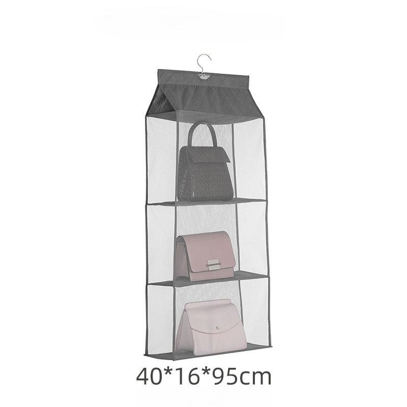 Dust-proof Multi-Layered Fabric Wall-Mounted Dormi Storage Ra Bag Hanging Organizer Closet Storage Bag for Bedroom Organization