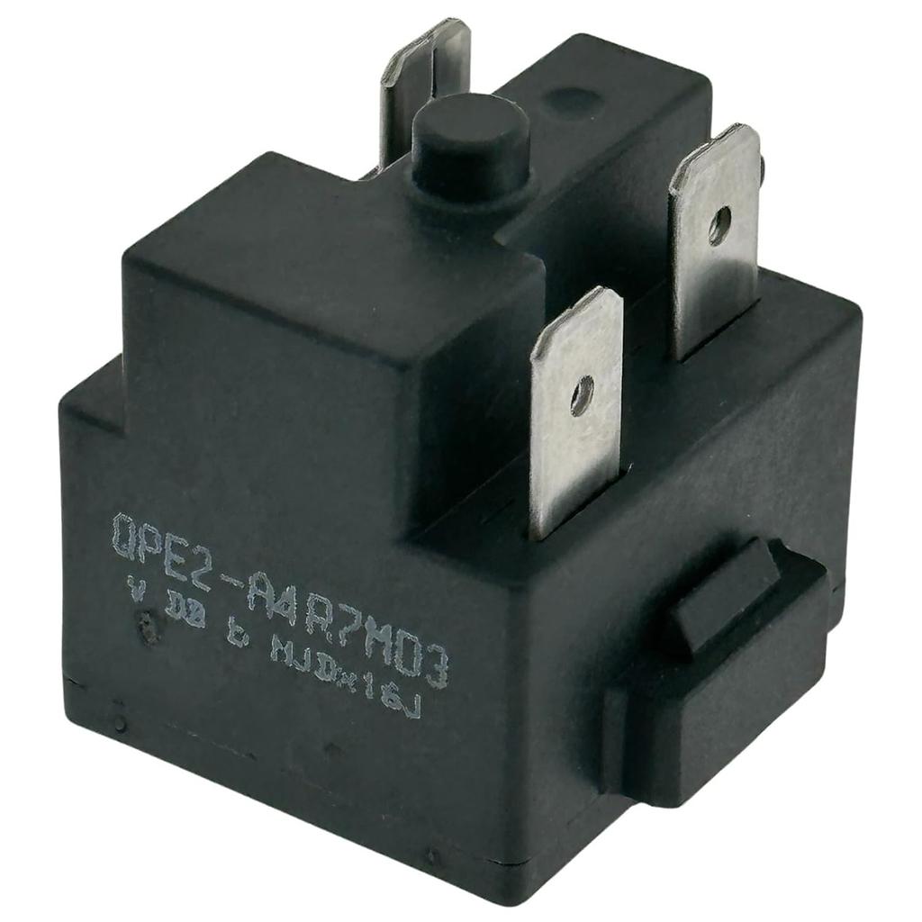 QPE2-A4R7MD3 3Pin Refrigerator Freezer PTC Start Relay/Starter and Overload Protector Compatible with Midea, Magic Chef, Danby