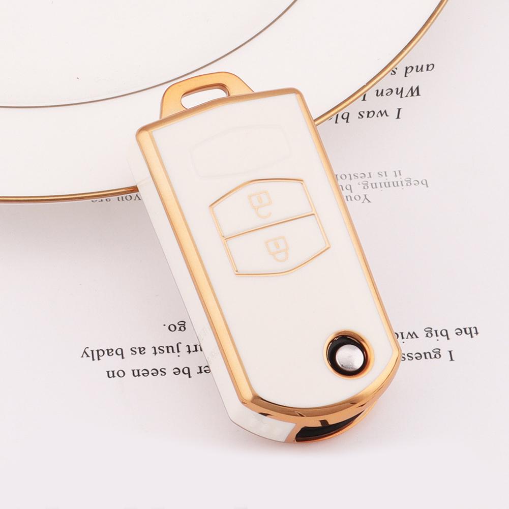 2 3 Buttons Car Key Cover Case Remote Shell Fob Bag Protector TPU Key Holder For Mazda 2 3 5 6 CX7 CX9 RX8 MX5 MPV Demio