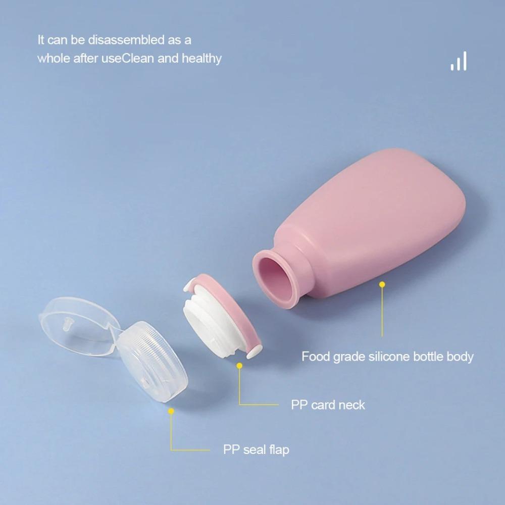 Leakproof Portable Silicone Travel Bottle Portable Soft Portable Dispensing Bottles  Shampoo