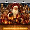 1Pcs Santa Claus Reindeer Decoration Background Winter Backdrop Decorations For Photo Studio Photo Booth Christams Party