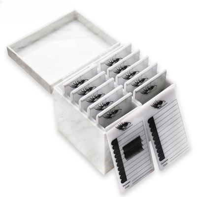 Scatola porta ciglia a 5/10 strati 4 colori Organizer per trucco Paletta per colla per ciglia Porta ciglia Strumento per extension ciglia innestate