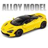 1:24 McLaren 720S Legeringsracerbilmodell Støpt metall Sportsbilmodell Simulering Lyd og lys Samleobjekter Barneleker Guttegave