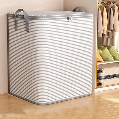 Storage Box for Clothes and Quilts Large Capacity Organizer Bin Dustproof Foldable Bag for Wardrobe Moving Home Use